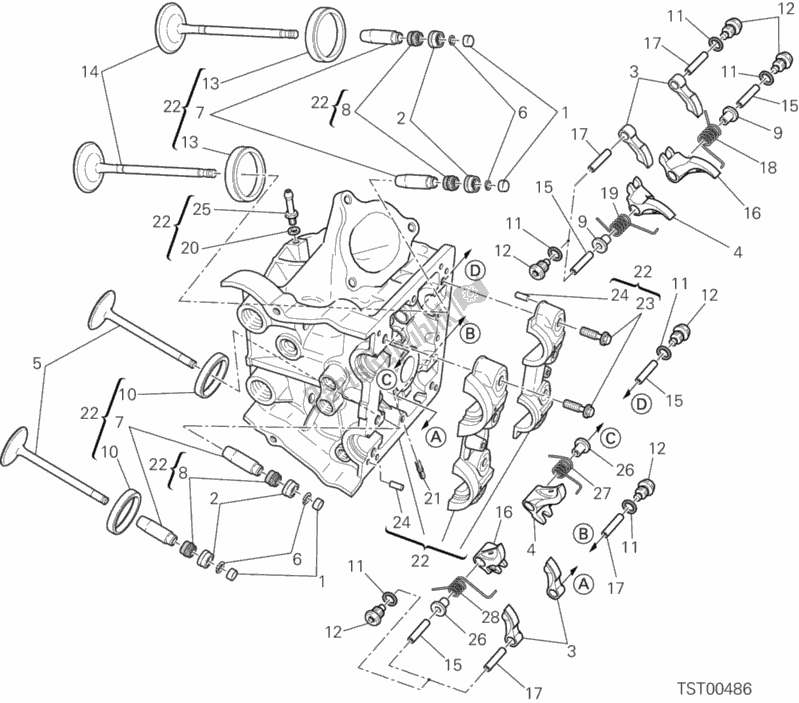 Wszystkie części do G? Owica Pozioma Ducati Hypermotard Brasil 821 2015